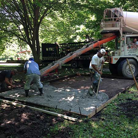 Pouring Concrete