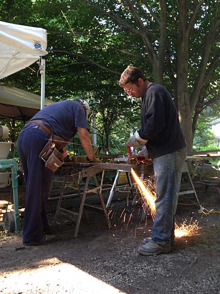 Construction the kiln frame